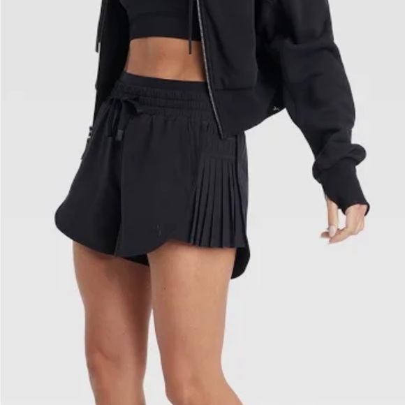 JoyLab Women's High-Rise Pleated Side Shorts, Black - NWOT - Picture 1 of 8